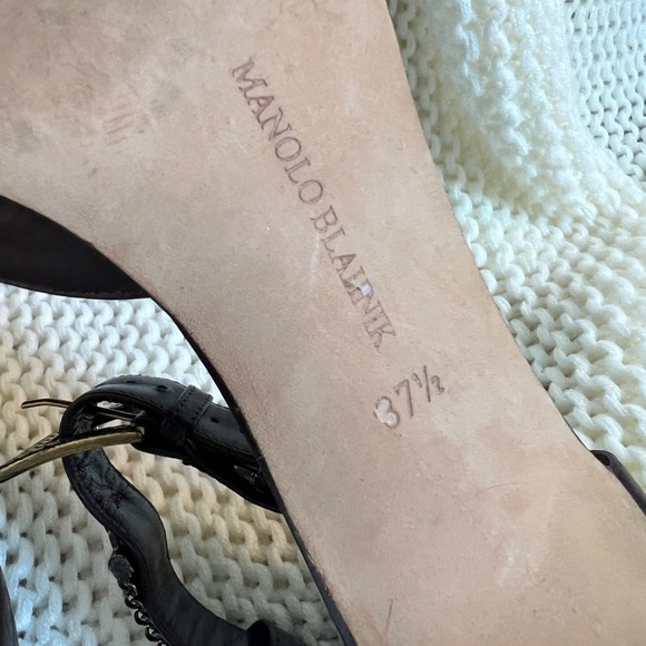 Manolo Blahnik Ankle Strap Pumps - Picture 8 of 9